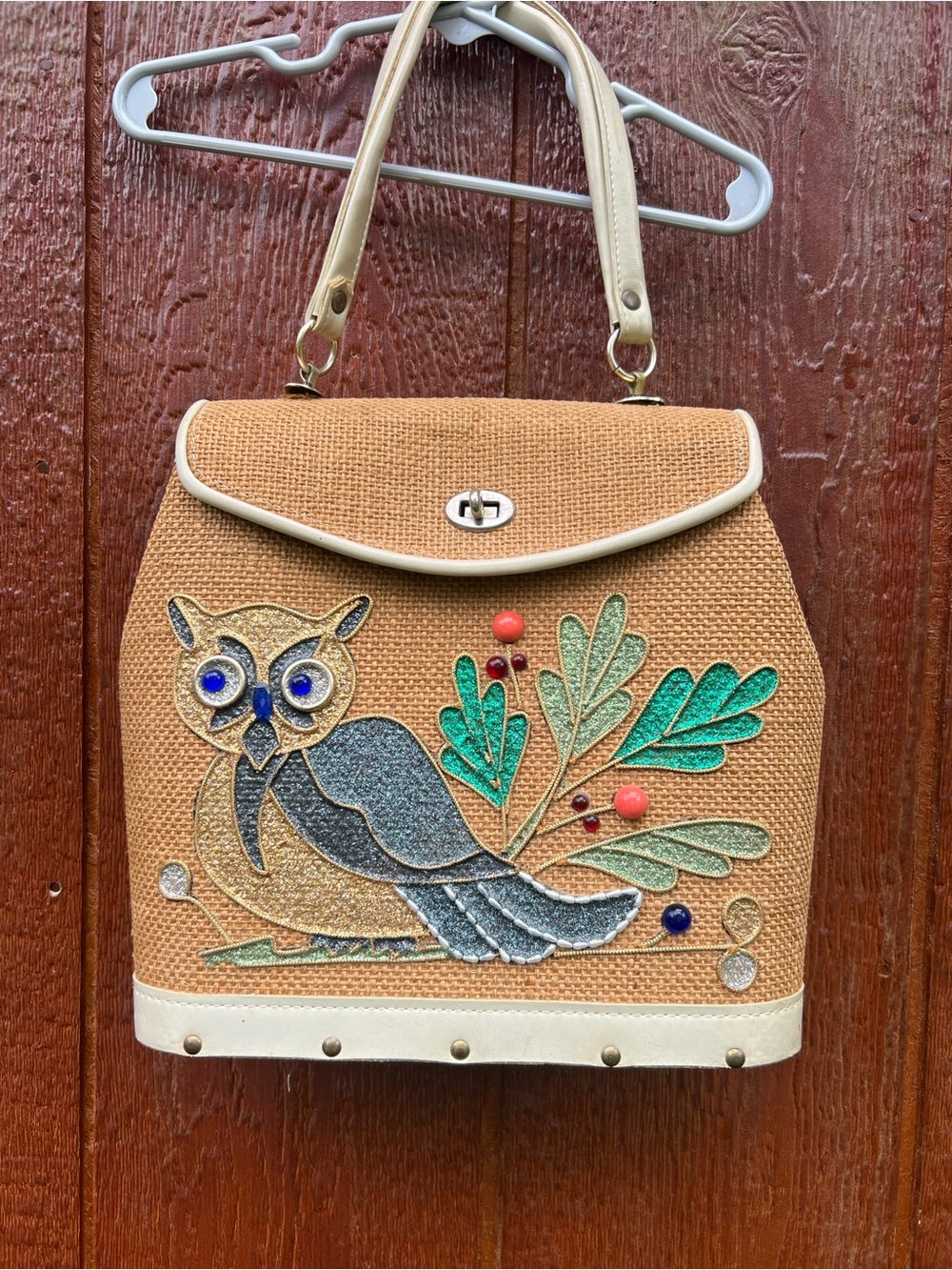 Vintage Debbie by John Wind Imports Owl Handbag Made in Japan - Picture 2 of 8